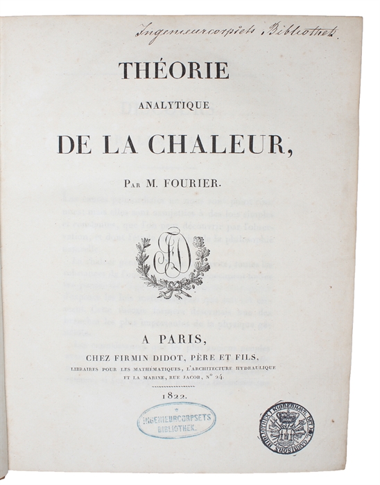 Théorie analytique de la Chaleur.