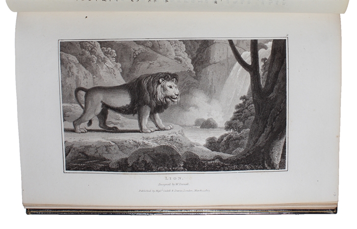 Zoography; or the Beauties of Nature Displayed. In select Descriptions from the Animal, and vegetable, with Additions from the Mineral Kingdom. Systematically arranged. Illustrated with Plates, designed and engraved by William Daniell. 3 Vols.