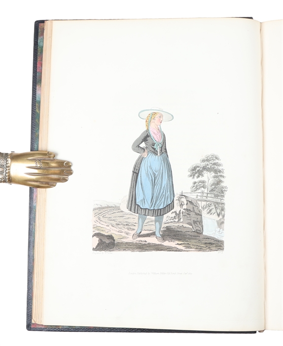 The Costume of the Hereditary States of the House of Austria, displayed in Fifty coloured Engravings; with Descriptions, and an Introduction. Translated by R.C. Dallas. - Costumes des États Héréditaires de la Maison D'Autrice,... (2 title-pages).