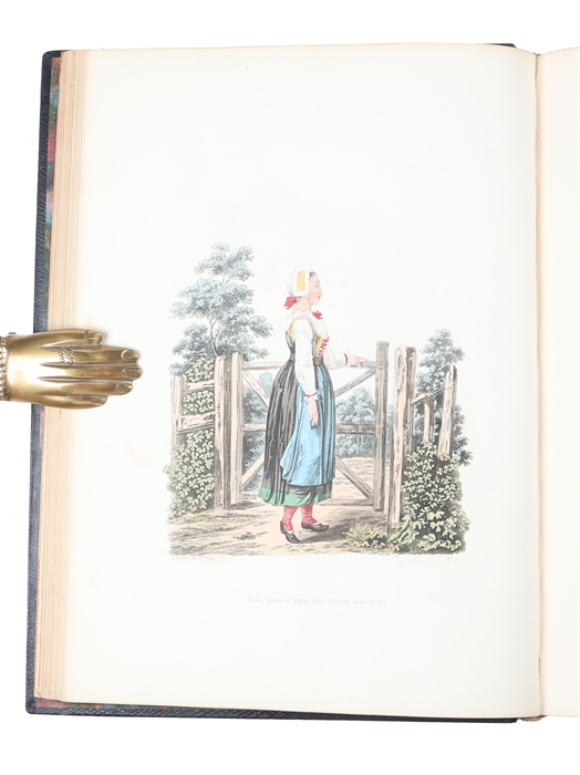 The Costume of the Hereditary States of the House of Austria, displayed in Fifty coloured Engravings; with Descriptions, and an Introduction. Translated by R.C. Dallas. - Costumes des États Héréditaires de la Maison D'Autrice,... (2 title-pages).