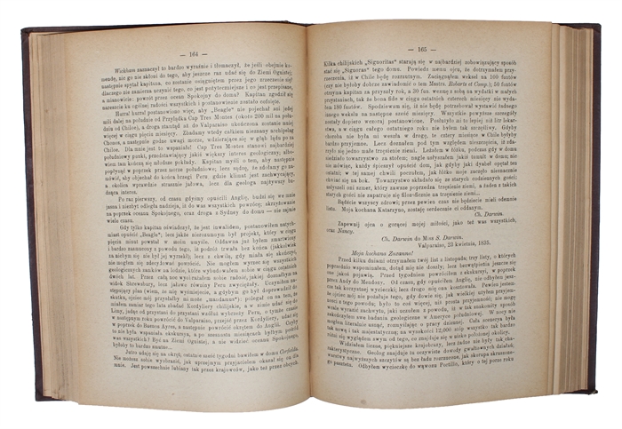 Autobiografia Karola Darwina, Zycie i Wybór Listów. [i.e. 'Charles Darwin's Autobiography']. Translated by Józes Nusbaum.