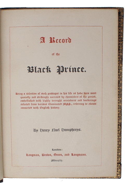 A Record of the Black Prince
