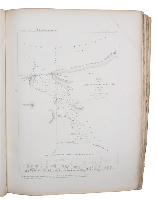 Atlas général des Phares et Fanaux à l'usage des Navigateurs,... Publié sous les Auspices de S.A.R.Mgr le Prince de Joinville. 23 Parts. (All published).