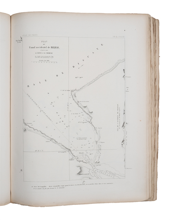 Atlas général des Phares et Fanaux à l'usage des Navigateurs,... Publié sous les Auspices de S.A.R.Mgr le Prince de Joinville. 23 Parts. (All published).