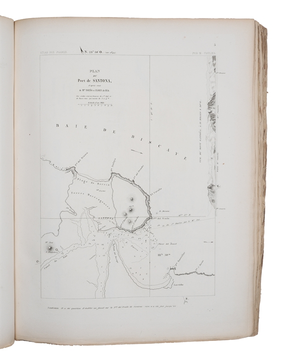 Atlas général des Phares et Fanaux à l'usage des Navigateurs,... Publié sous les Auspices de S.A.R.Mgr le Prince de Joinville. 23 Parts. (All published).