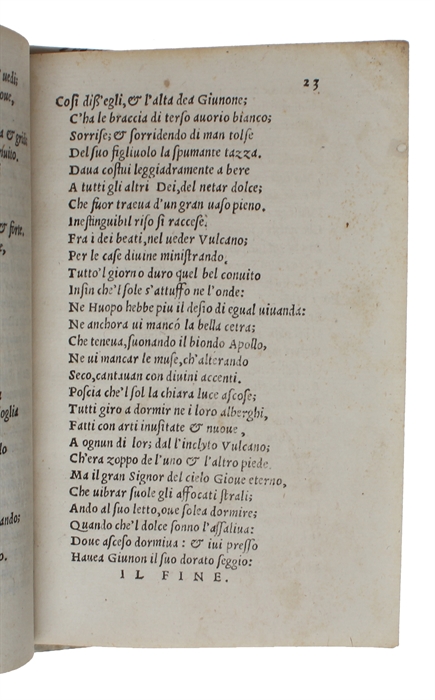 Il primo libro de la Iliade d'Homero, tradotta di Greco in volgare per M. Francesco Gussano.