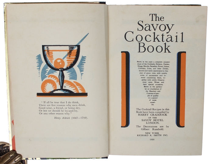The Savoy Cocktail Book. The Decorations are by Gilbert Rumbold.