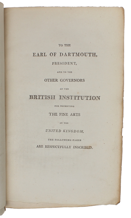 An Inquiry into the Requisite Cultivation and present state of the Art of Design in England. 