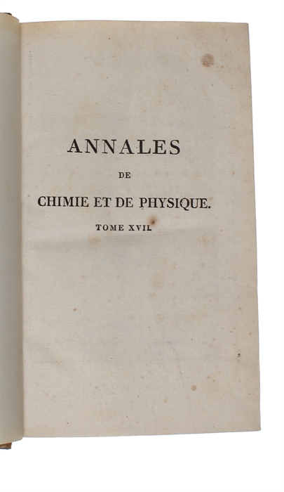 Sur les Mouvemens électro-magnétiques et la théorie du magnétisme. (Traduit par M. Anatole-Riffault). + (André-Marie Ampere et Felix Savary:) Notes relatives au Mémoire de M. Faraday.