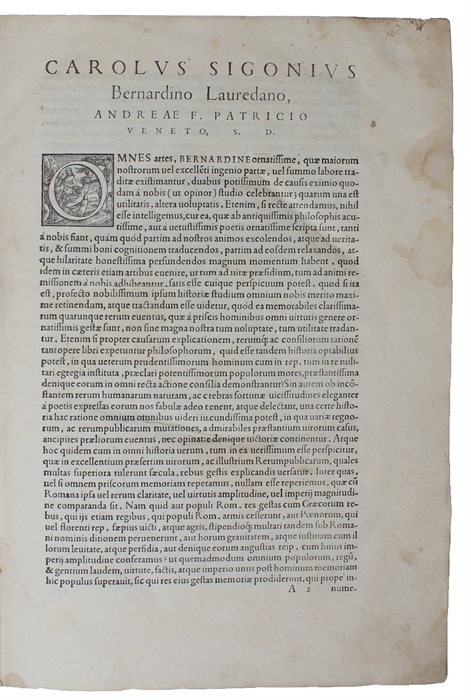 Historiarum ab urbe condita, libri, qui extant, XXXV: cum universae historiae epitomis à Carolo Sigonio emendati: cuius etiam scholia simul eduntur, quibus ijdem libri, atque epitomae partim emendantur, partim etiam explanantur.