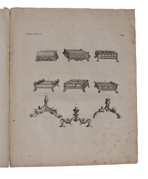 Samlung von Zeichnungen der neuesten Londoner und Pariser Meubles, als Munster für Tischler.
