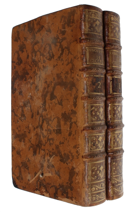 Tusculanes de Ciceron, traduites par Bouhier, et d' Olivet, de l'Academie Francaise. Nouvelle Edition. 2 vols. 