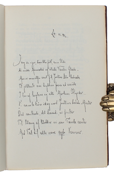 Fra Herman Bangs Journalistaar ved "Nationaltidende" 1879-84. Minder samlede omkring Breve til mine Forældre af Anna Levin.