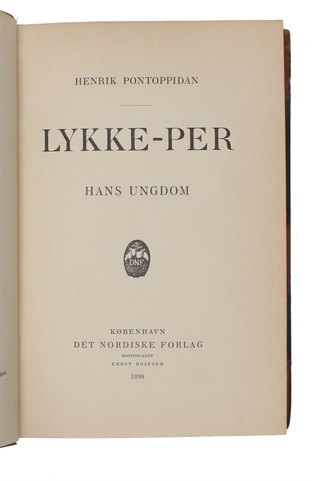 Lykke-Per. 8 Bd. (Hans Ungdom - Finder Skatten - Hans Kærlighed - I det Frememde - Hans Store Værk - Og hans Kæreste - Hans Rejse til Amerika - Hans sidste Kamp).