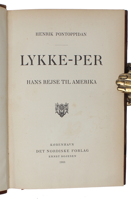 Lykke-Per. 8 Bd. (Hans Ungdom - Finder Skatten - Hans Kærlighed - I det Frememde - Hans Store Værk - Og hans Kæreste - Hans Rejse til Amerika - Hans sidste Kamp).