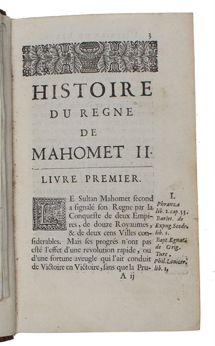 Histoire du regne de Mahomet. II Empereur de Turcs. 2 vols. 