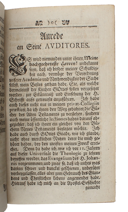 Lehr-Sätze Von der Atheisterey und dem Aberglauben mit gelehrten Anmerckungen erläutert, und zum Behueff seiner Auditorum in lateinischer Sprache heraus gegeben (...).