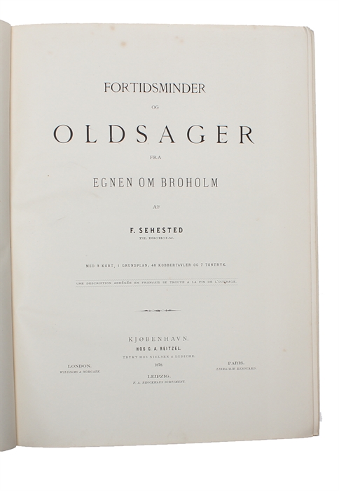 Fortidsminder og Oldsager fra Egnen om Broholm.