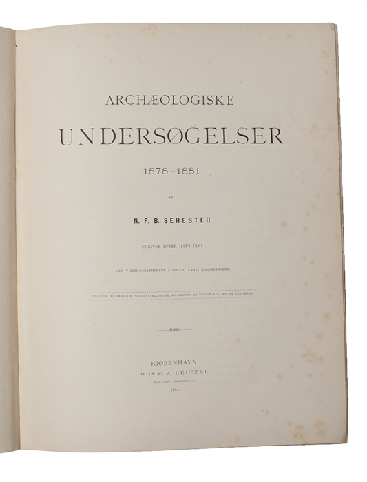 Archæologiske Undersøgelser 1878-1881. Udgivne efter hans Død.