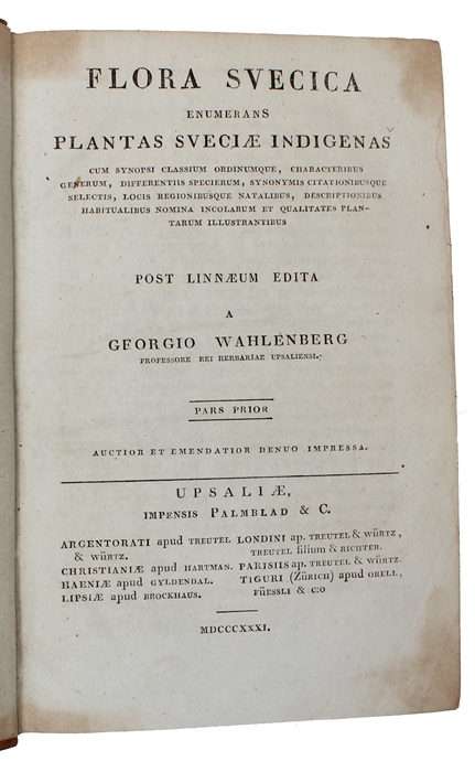 Flora Svecica enumerans plantas Sveciae indigenas. 2 parts. 