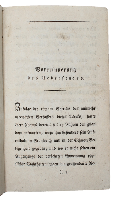 Vorlesungen über die Experimental-Physik nach ihrem gegenwärtigen Zustande. 2 vols.