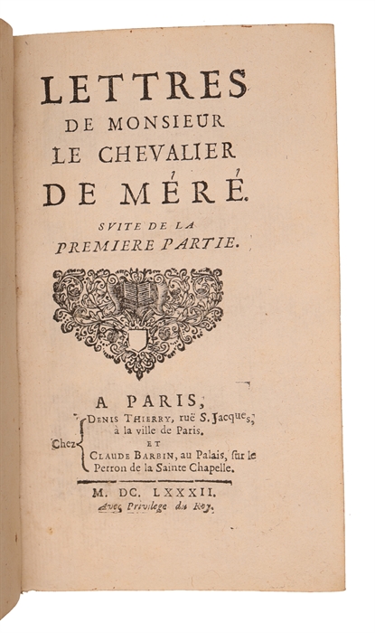 Lettres de Monsieur le Chavalier de Mété. 2 vols.