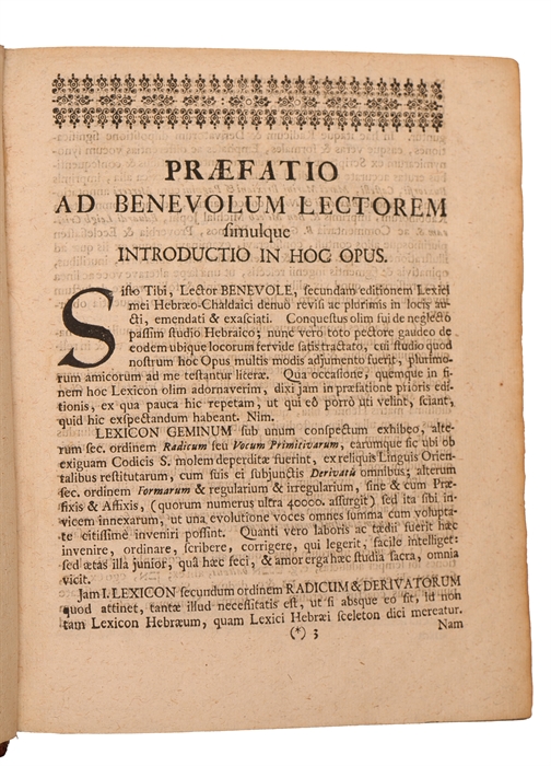 Novum lexicon hebraeo-chaldaeo-biblicum. Editio secunda priori multo auctior.