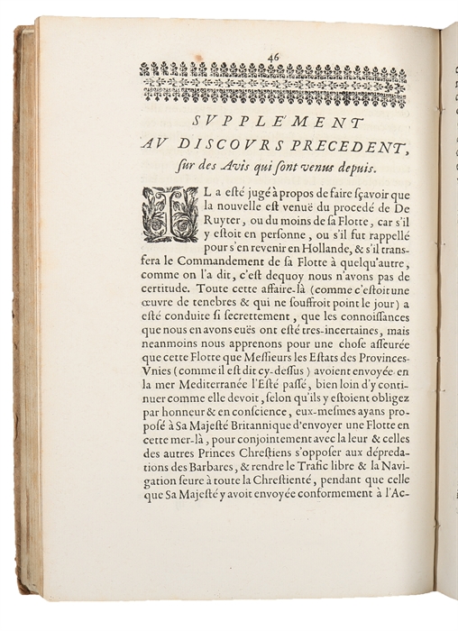 Diverses pieces servans de réponse aux discours publiez par les Hollandais, sur ce qui s'est passé entre l'Angleterre et la Hollande.

(Containing the following seven articles:)
1. Réponse á l'ecrit des Hollandais, intitulé, La replique des Seig...