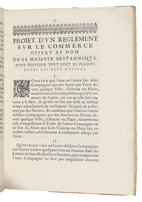 Diverses pieces servans de réponse aux discours publiez par les Hollandais, sur ce qui s'est passé entre l'Angleterre et la Hollande.

(Containing the following seven articles:)
1. Réponse á l'ecrit des Hollandais, intitulé, La replique des Seig...