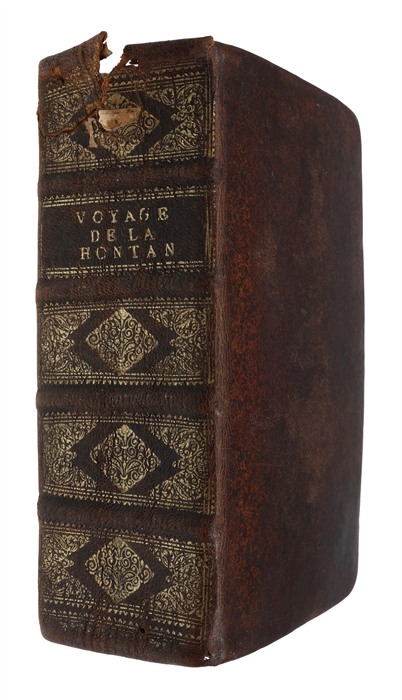 Voyages Du Baron Lahontan Dans L'Amérique Septentrionale. Seconde édition, revuë, corrigée & augmentée. 2 vols (+) Suite du voyage, de l'Amérique ou Dialogues de Monsieur le baron de Lahontan et d'un sauvage dans l'Amérique.