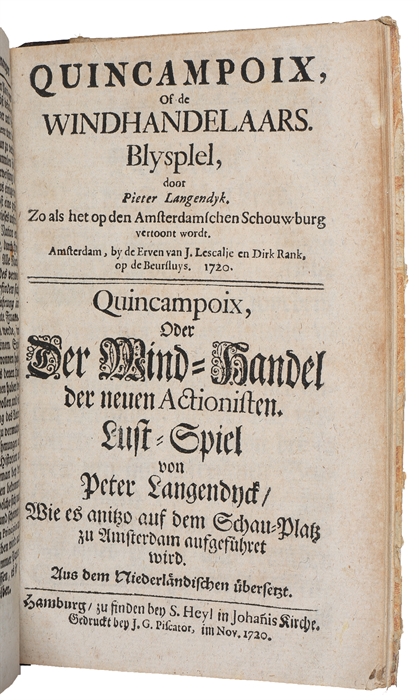 Gegenwärtiger Zustand derer Finantzen von Franckreich worinnen die bissherigen Unternehmungen des Herrn Law insonderheit aber die Historie der Königlichen Banco, der Indianischen nach Mississipi Handelnden Compagnie und die in dem Müntzwesen gemach...