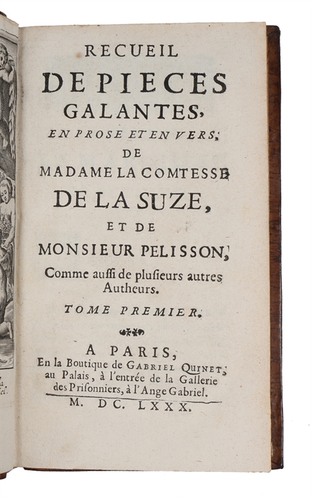 Recueil de Pieces Galantes, en Prose et en Vers. 4 vols.