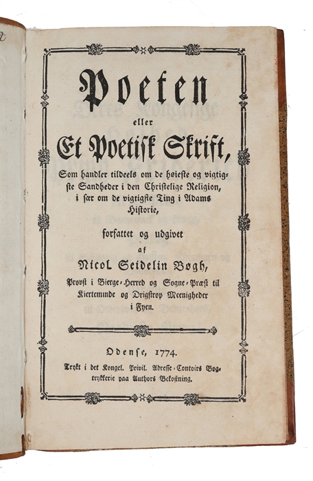 Poeten eller Et poetisk Skrift, som handler tildeels om de höieste og vigtigste Sandheder i den Christelige Religion, især om de vigtigste Ting i Adams Historie