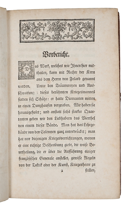 Kern aus des Ritters Herrn von Folard Erklärungen über die Geschichte des Polybius, zum Gebrauche eines Officiers. Von hoher Hand. Aus dem Französischen übersetzt.