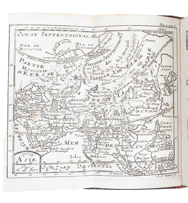 Methode pour apprendre facilement la geographie contenant un abrégé de la sphère, la division de la terre (...) et un traité de la navigation. Cinquième edition revue & augmentée de plusieurs choses considérables. 2 vols.