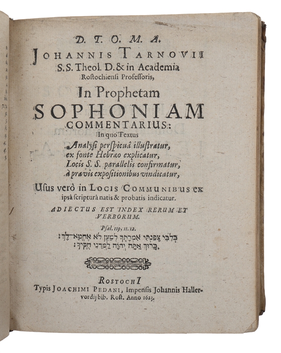 In prophetam Micham commentarius In quo textus analysi perspicuâ illustratur, ex fonte Hebraeo explicatur (+) In prophetam Nahum commentarius in quo textus analysi perspicua illustratur (+)  In prophetam Habacuc commentarius (+) In prophetam Sophonia...