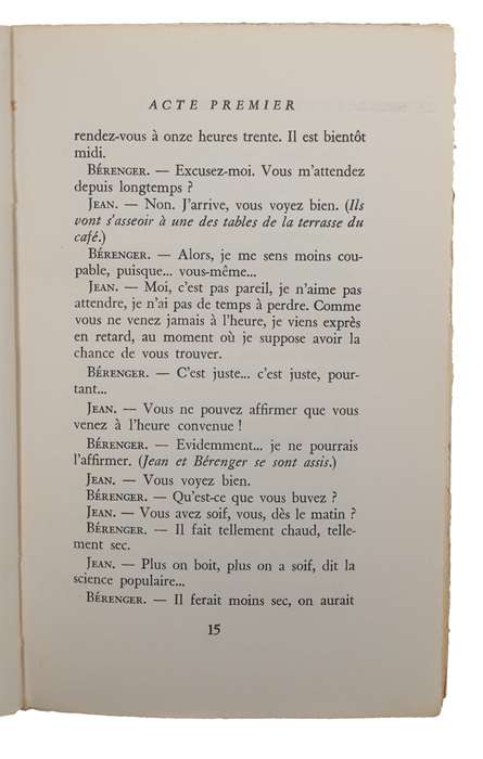 Le rhinocéros.