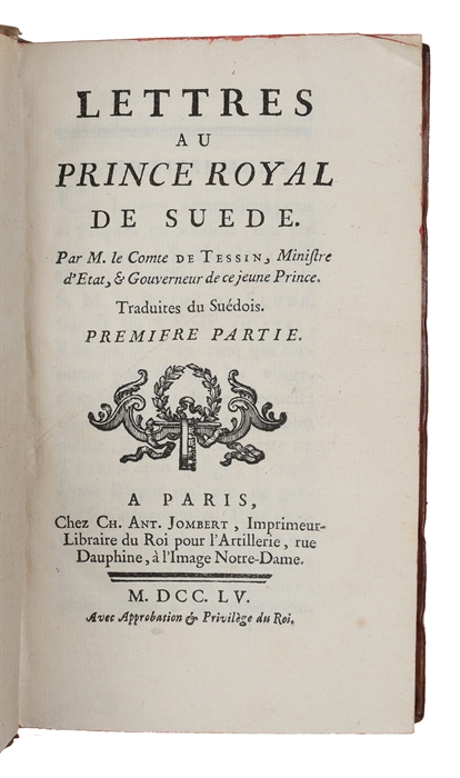 Lettres au Prince Royal de Suède, traduites du suédois. 2 vols. 