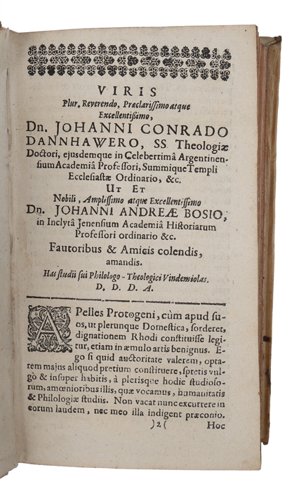 Analectorum Sacrorum Libri Sex, 1. Ethicus, 2. Historicus, 3. Physicus, 4. Mythicus, 5. Symbolicus, 6. Problematicus, Variarum Lectionum & Observationum. 2 parts. 