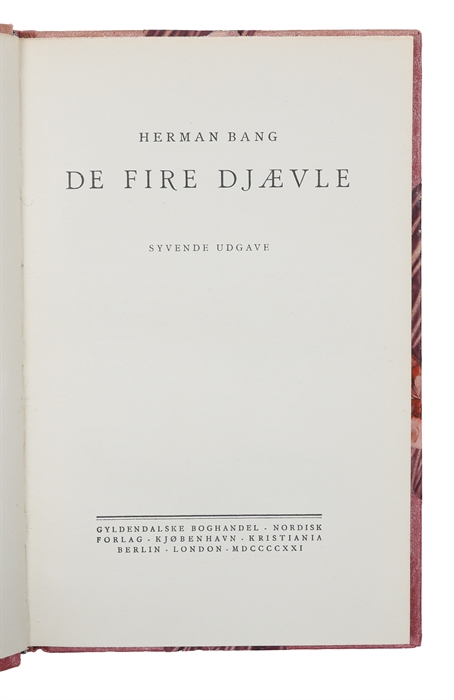 De fire Djævle. Syvende Udgave.