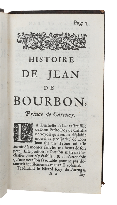 Histoire de Jean de Bourbon, Prince de Carency. 2 parts. 