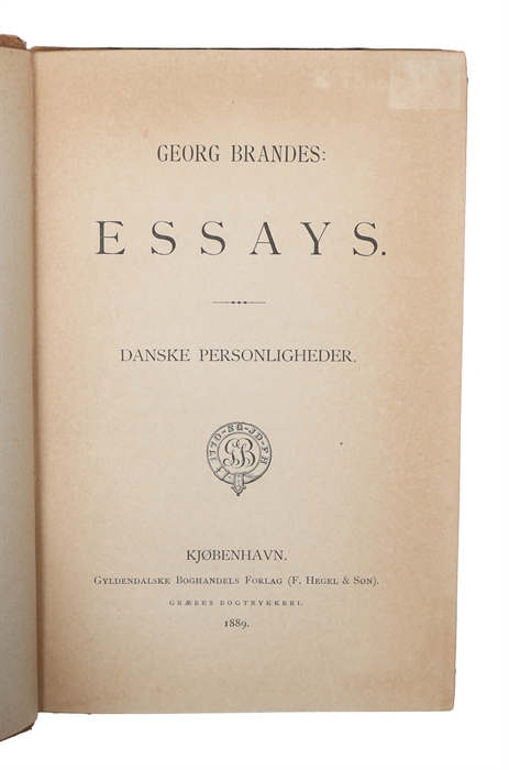 Essays. Danske Personligheder.