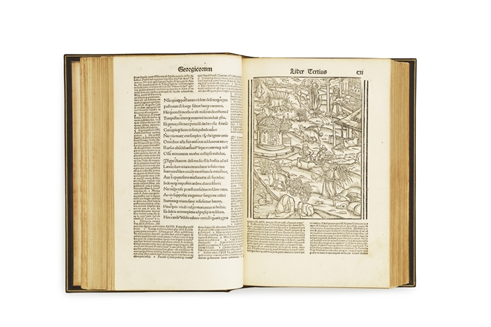 Opera cum quinque vulgatis commentariis expolitissimisque figuris atque imaginibus nuper per Sebastianum Brant superadditis exactissimeque reuisis atque elimatis.