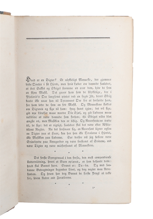 Enten-Eller. Et Livs=Fragment udgivet af Victor Eremita. 2 Deele. Første Deel indeholdende A.'s Papirer. Anden Deel, indeholdende B.'s Papirer, Breve til A. (2 Bd.).
