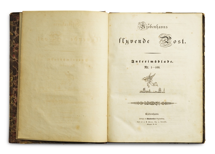 I. A: Ogsaa et Forsvar for Qvindens höie Anlæg. II. B: Kjøbenhavnspostens Morgenbetragtninger i Nr. 43 + III. B: Om Fædrelandets Polemik + IV. S. KIERKEGAARD: Til Hr. Orla Lehman. [printed in: Kjøbenhavns flyvende Post, Interimsblad Nr. 34, 76, 82/83 ...
