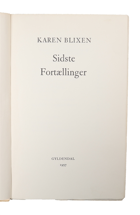 Sidste Fortælling. 