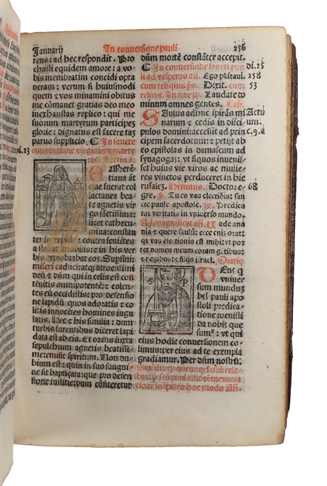 Breviarium Romanum novissime impressum cum annotationibus numerorum in marginibus psalmorum: hymnorum: antiphonarum: & responsiorum: ac etiam capitolorum & hysteoriarum quo libro biblie facillime inneniantur: inveniantur: cum plurimis figuris ornatum.