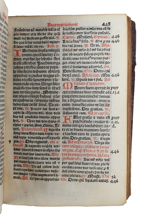 Breviarium Romanum novissime impressum cum annotationibus numerorum in marginibus psalmorum: hymnorum: antiphonarum: & responsiorum: ac etiam capitolorum & hysteoriarum quo libro biblie facillime inneniantur: inveniantur: cum plurimis figuris ornatum.