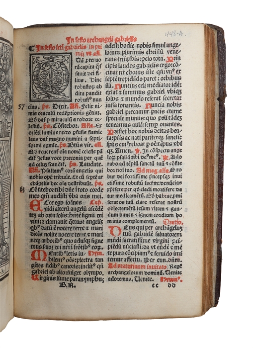 Breviarium Romanum novissime impressum cum annotationibus numerorum in marginibus psalmorum: hymnorum: antiphonarum: & responsiorum: ac etiam capitolorum & hysteoriarum quo libro biblie facillime inneniantur: inveniantur: cum plurimis figuris ornatum.