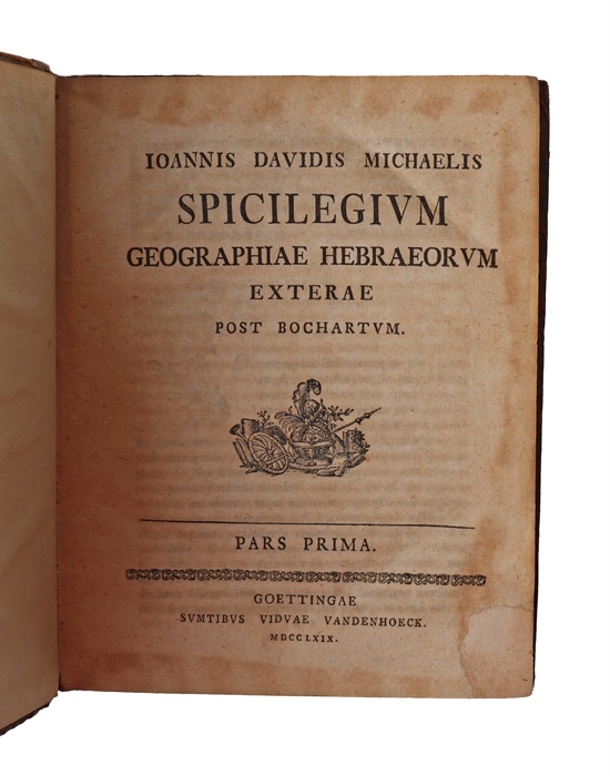 Spicilegium Geographiae Hebraeorum Exterea Post Bochartum. 2 vols. 